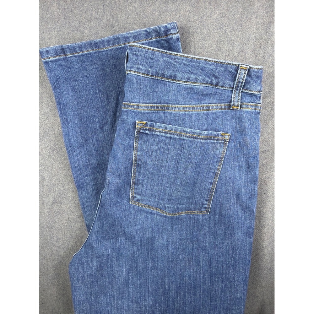 LL Bean Classic Fit Jeans Women's 16 Reg Blue Denim High Waisted Straight 34x30